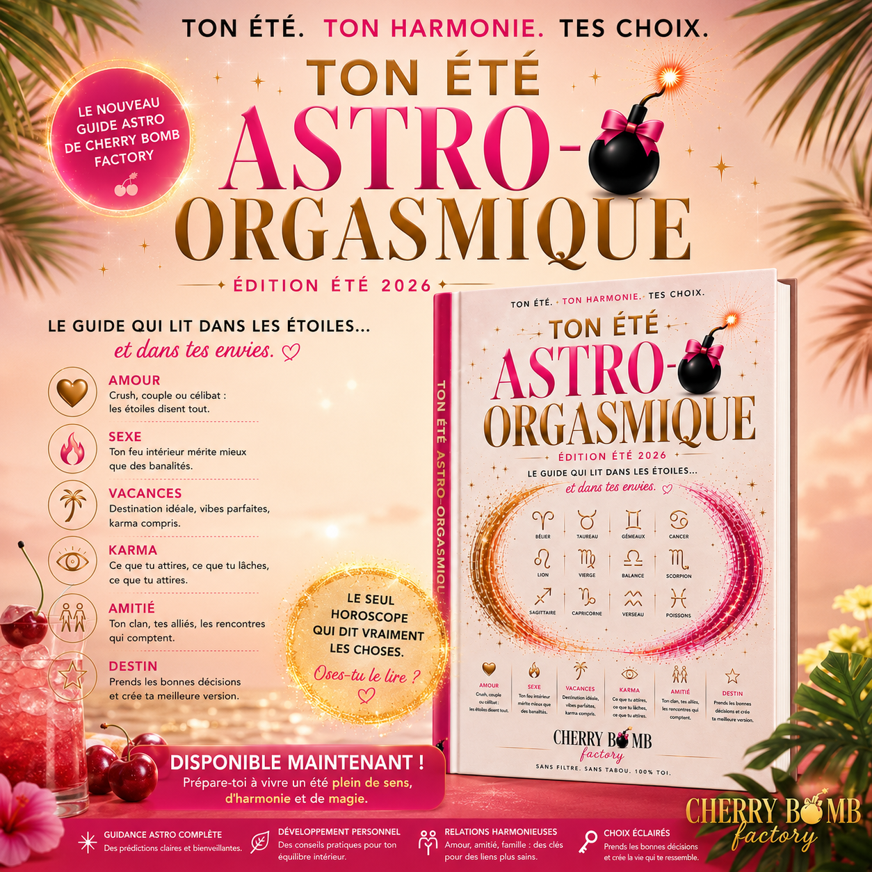 Cherryscope des 12 signes Été 2026